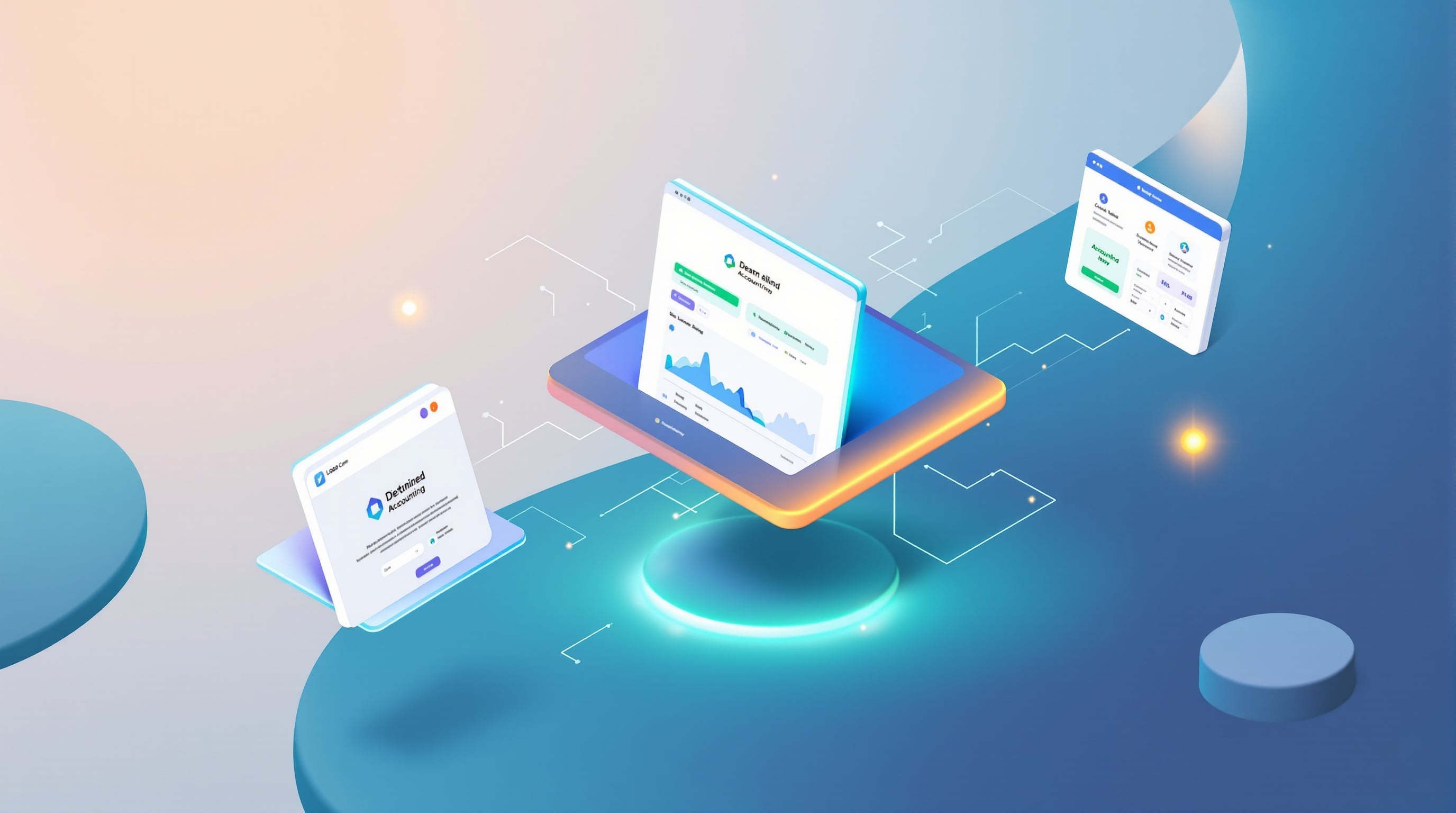 White-label accounting platform showing multiple branded interfaces for accounting firms
